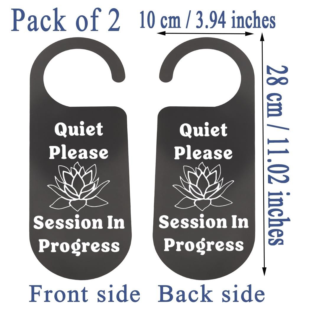 2 PCS Do Not Disturb Door Hanger Sign Quiet Please Session Office Home Use