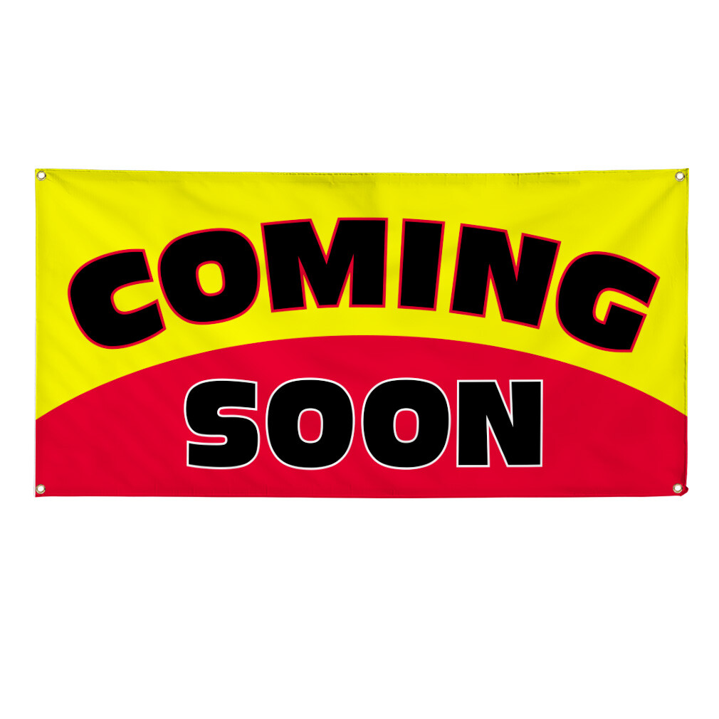 Vinyl Banner Multiple Sizes Coming Soon Outdoor Advertising Printing C Business