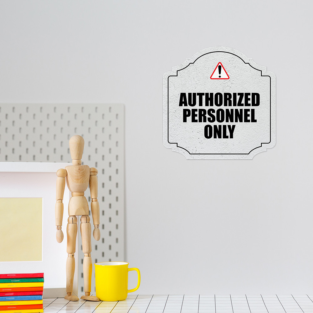 Heritage Plus Authorized Personnel Only Wall or Door Sign | Business Signage