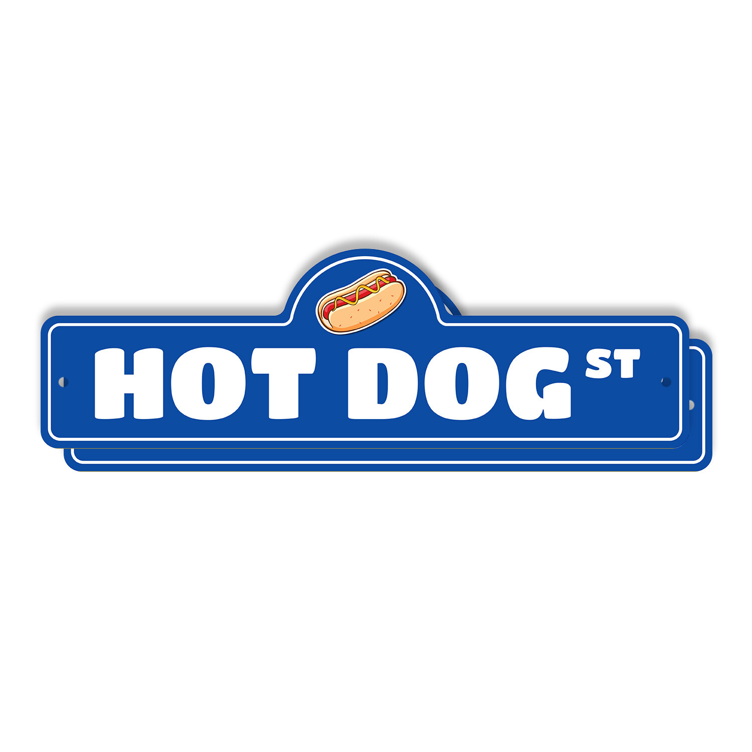 Hot Dog Plastic Street Sign Crossing Xing Gift Novelty Funny