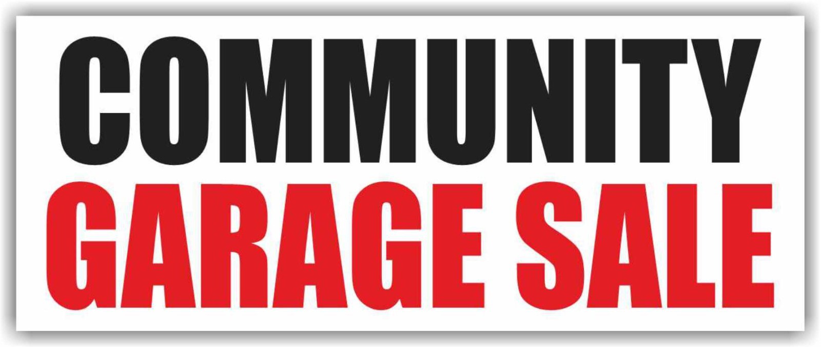 COMMUNITY GARAGE SALE Advertising Banner Vinyl Mesh Sign FLEA MARKET Antiques
