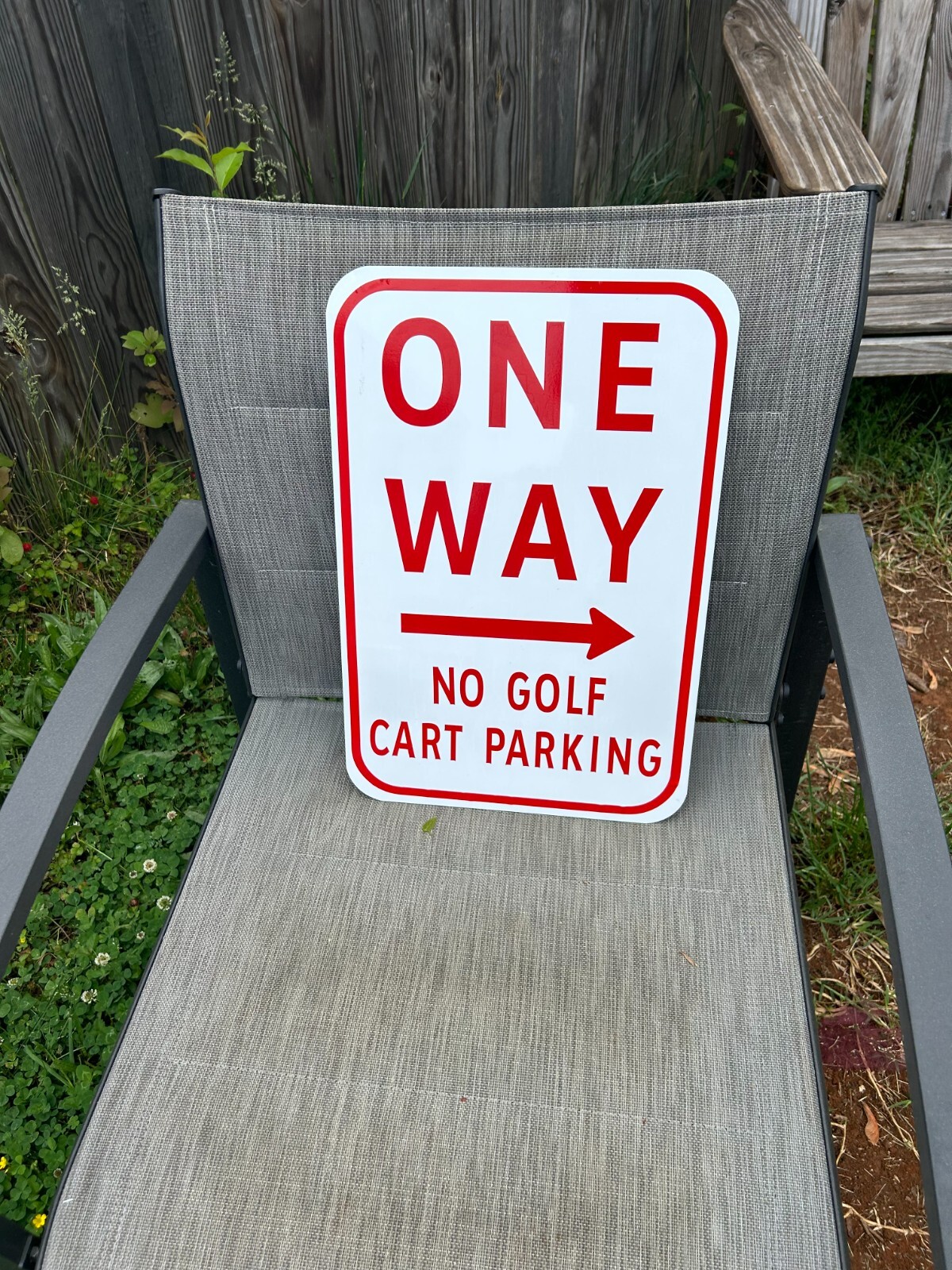 12″x18′ .08 custom street aluminum sign panel white red
