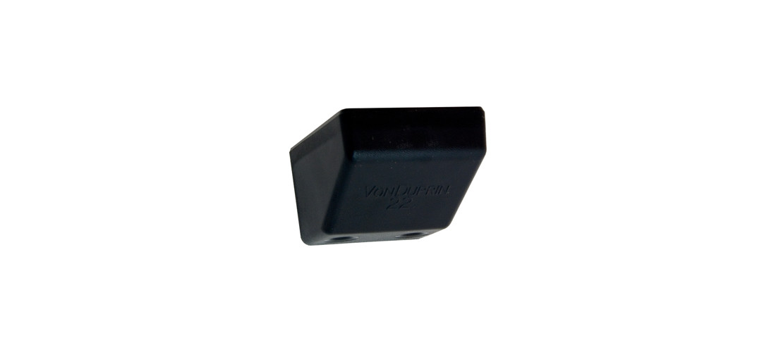 Von Duprin 22 Series Plastic End Cap Kit with Mounting Bracket & Screws, Black