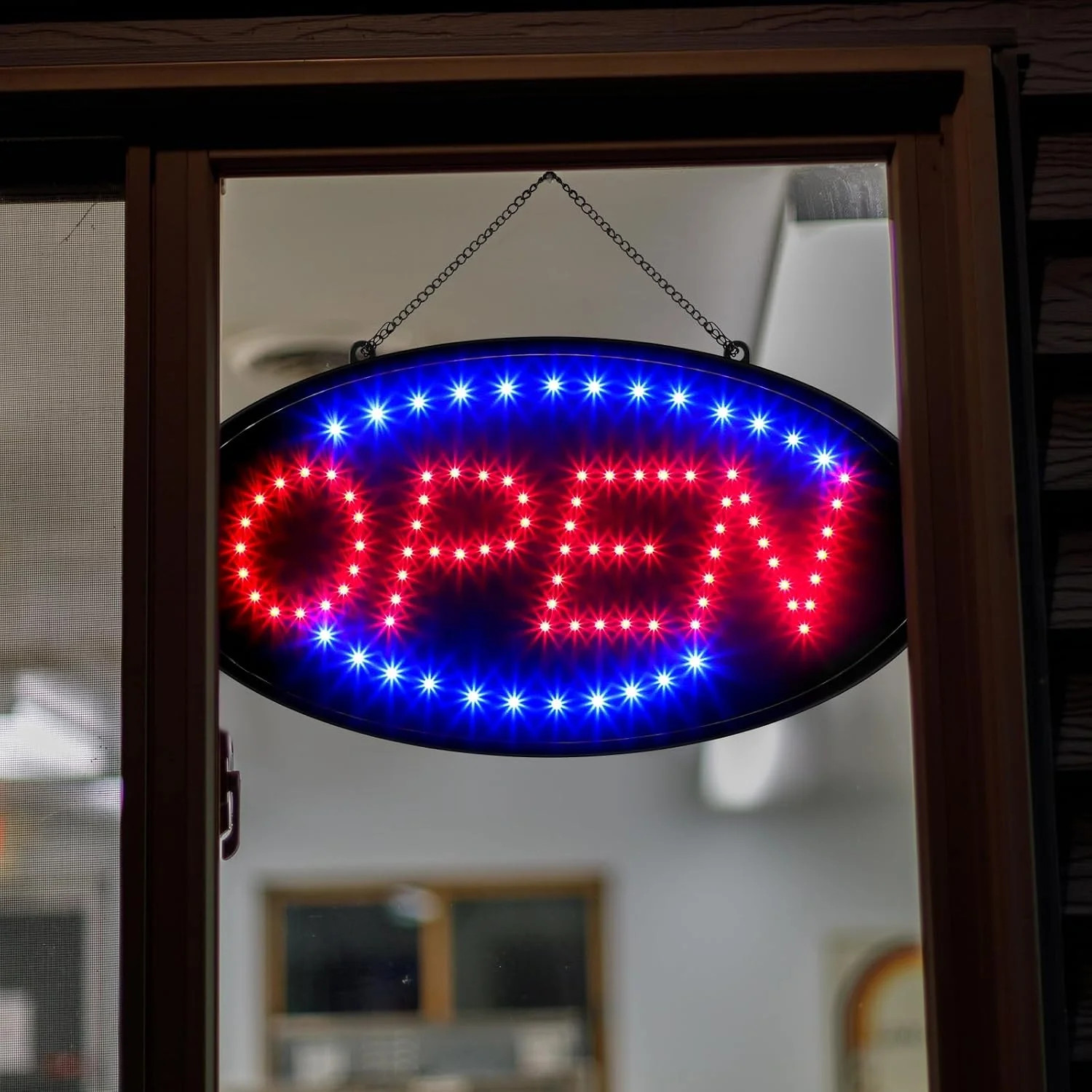 2 Pack LED Open Signs for Business 19″ x 10″ Large Bright Flashing Open Sign NEW
