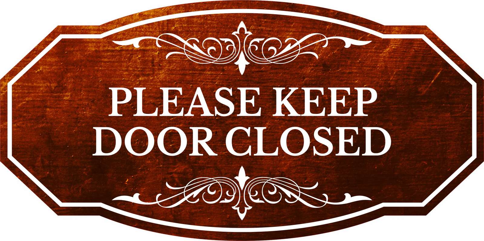 Victorian Plus Please Keep Door Closed Wall or Door Sign