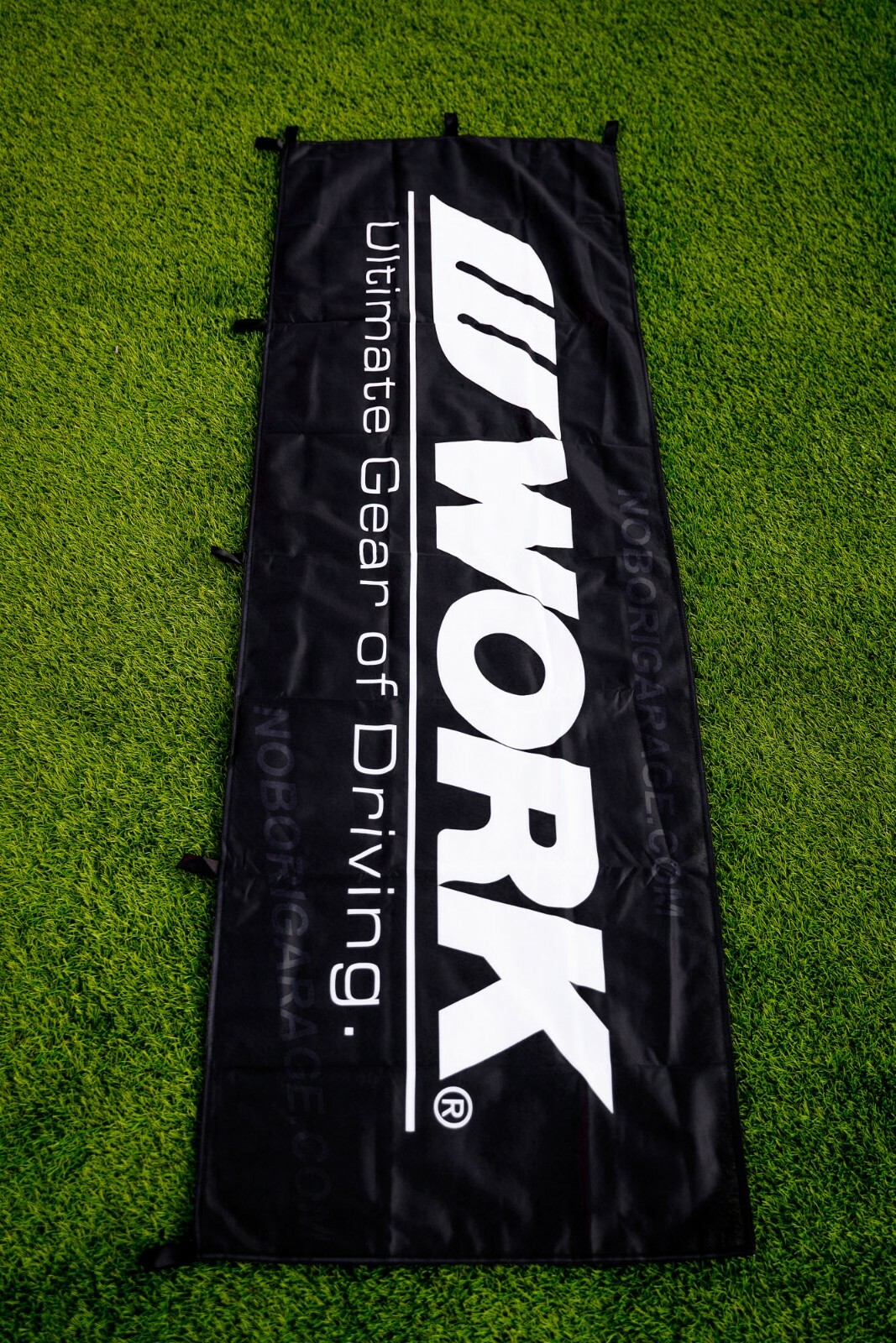 Work Wheels Japan JDM Nobori Banner Flag Garage Sign