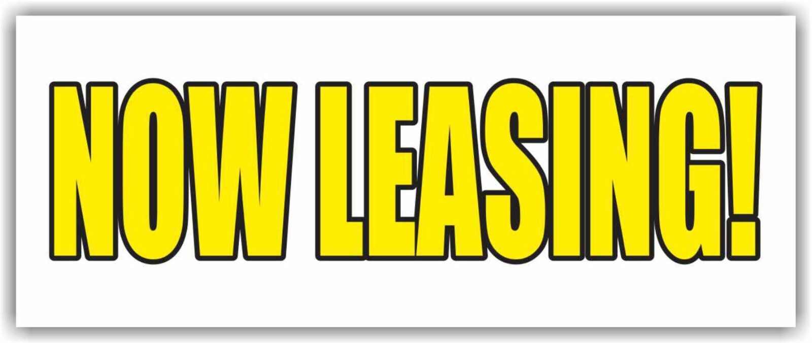 NOW LEASING Advertising Banner Vinyl Mesh Sign rent rental space real estate