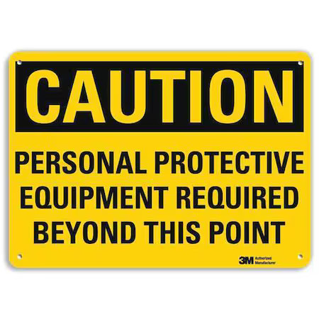 Lyle U4-1589-Na_10X7 Caution Sign, 10″ W, 7″ H, 0.040″ Thick, U4-1589-Na_10X7