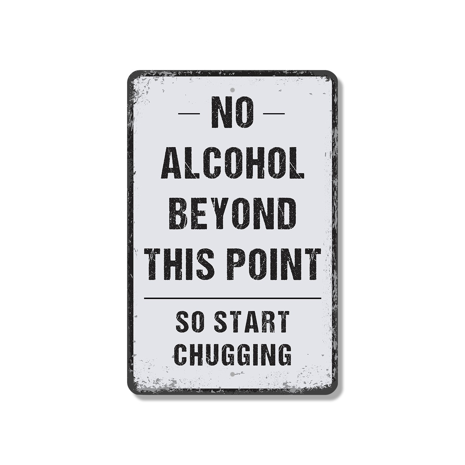 No Alcohol Beyond This Point Sign Sip Stops Here Perfect for Parks Event
