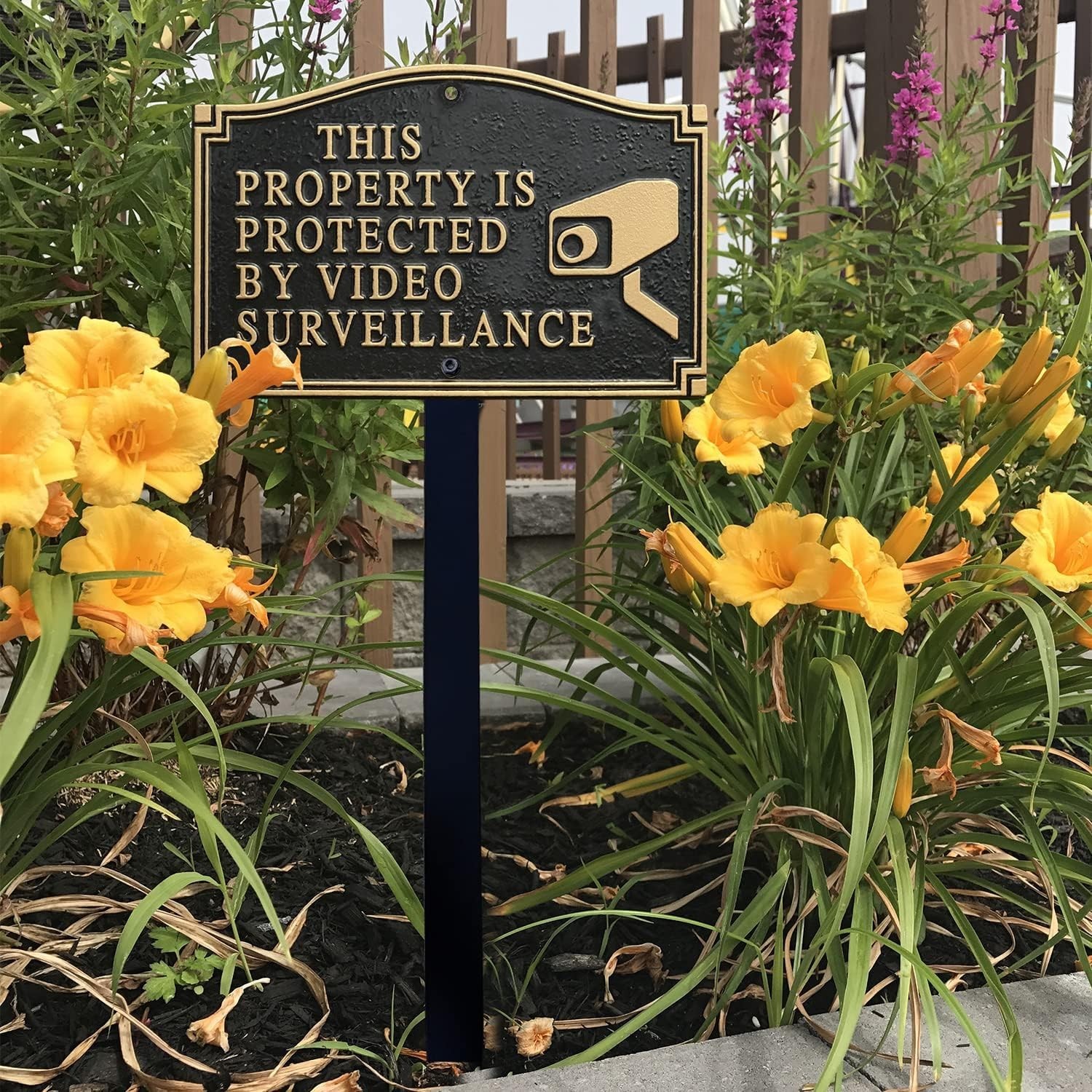 5.75 x 9.5 inch “This Property Is Protected By Video Surveillance” GardenBoss…