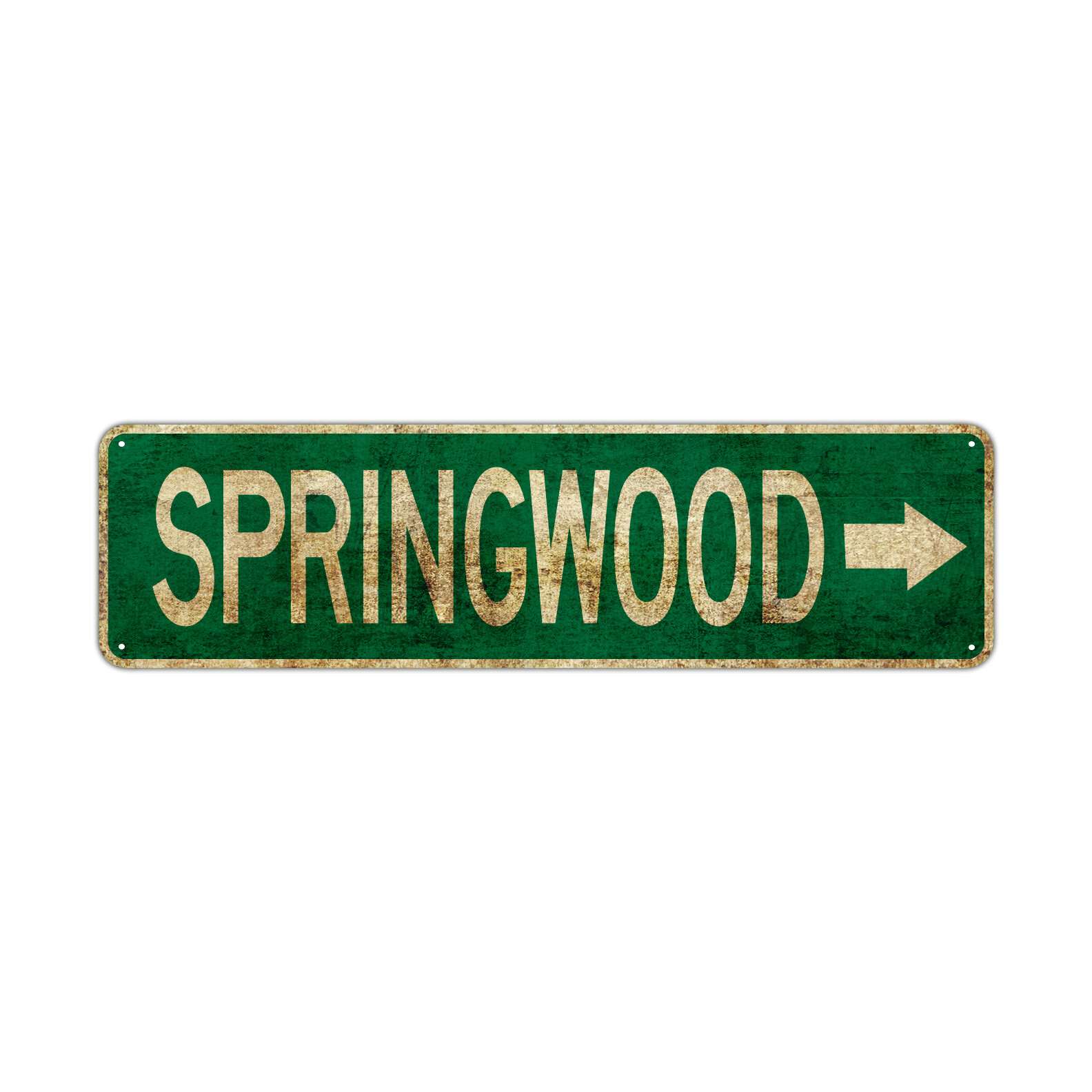 Springwood Right Arrow Street Sign| Garage Décor Town In Australia Metal Sign