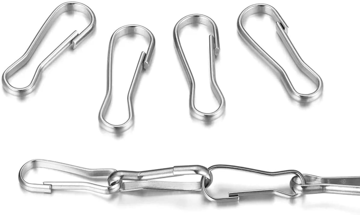 60 PCS Real Estate Sign Rider Clips 2 Inch Metal Hanging Real Estate Sign Clips