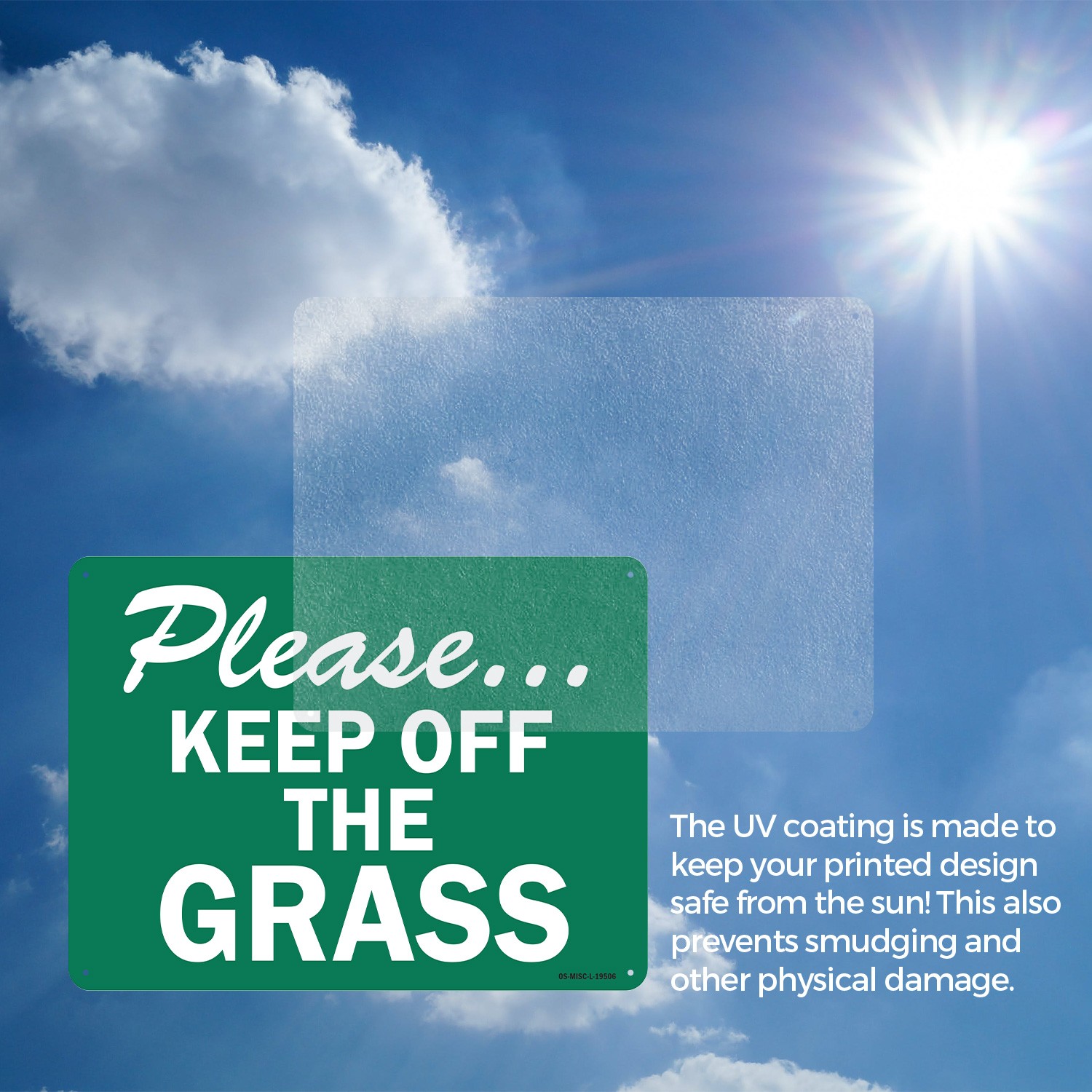 Please…Keep Off The Grass Trespassing Property Aluminum OSHA Sign 5/10 Pack