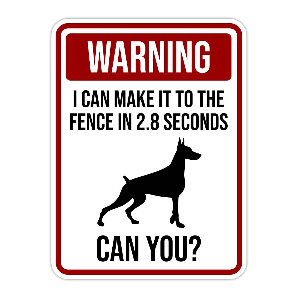 Portrait Round Plus Warning I Can Make It To The Fence In 2.8 Seconds Can You?