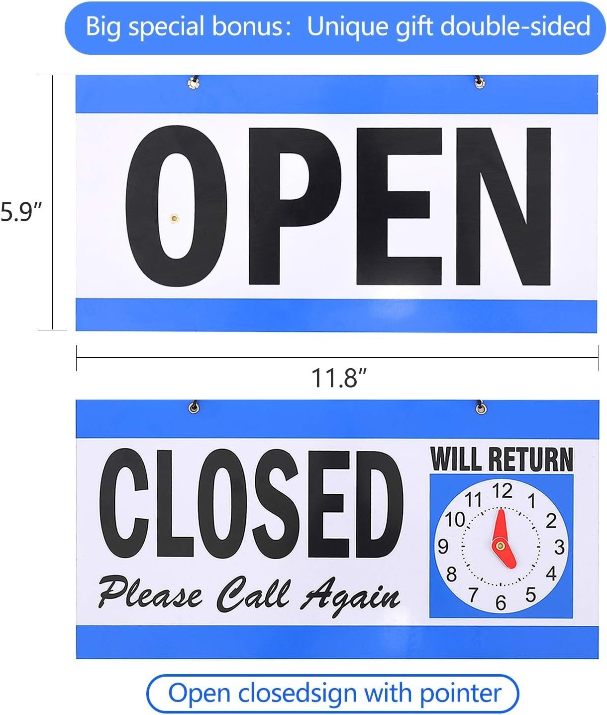 16×6 LED Open Sign with Remote & Flashing Modes – Vibrant Business Display