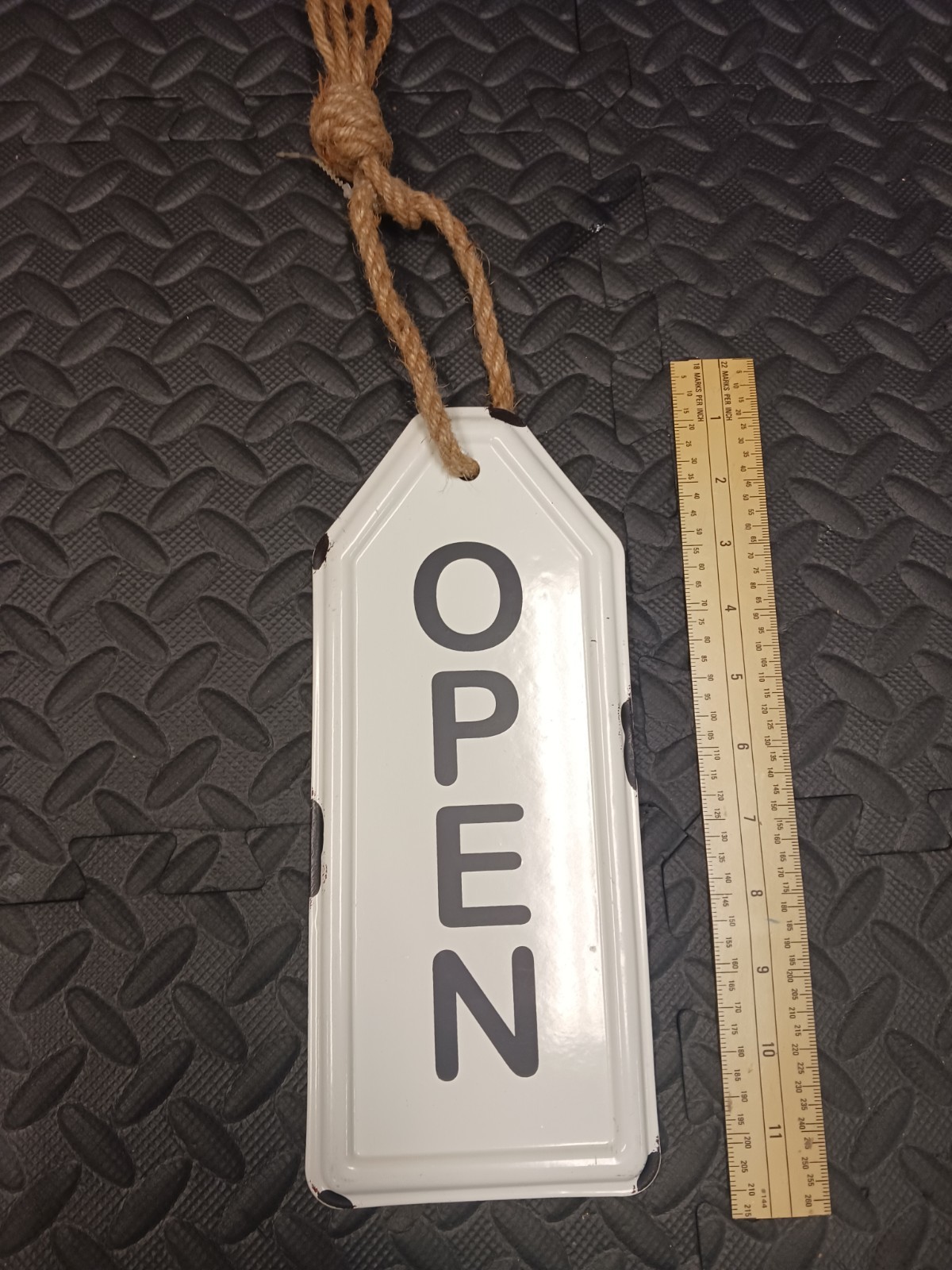 Tin Open And Closed Sign Business Sign Advertisement Memorabilia Sign Lot
