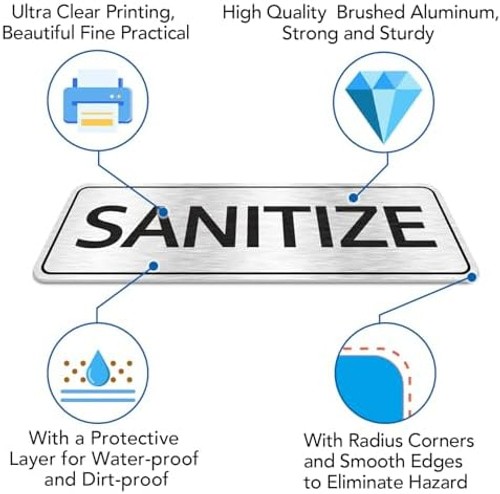Faittoo Wash Rinse Sanitize Sink Labels Signs with Employees Must Wash Hands …