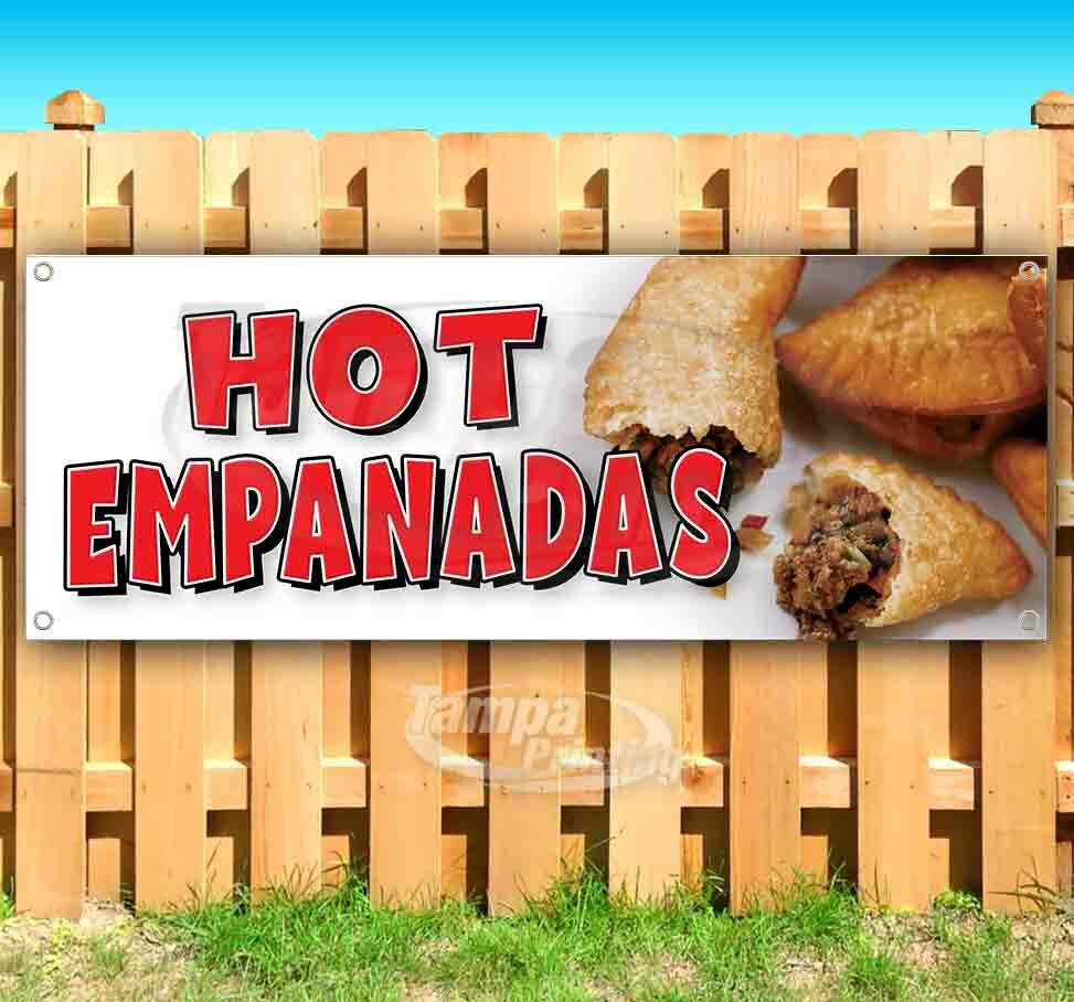 HOT EMPANADAS Advertising Vinyl Banner Flag Sign CARNIVAL FAIR FOOD