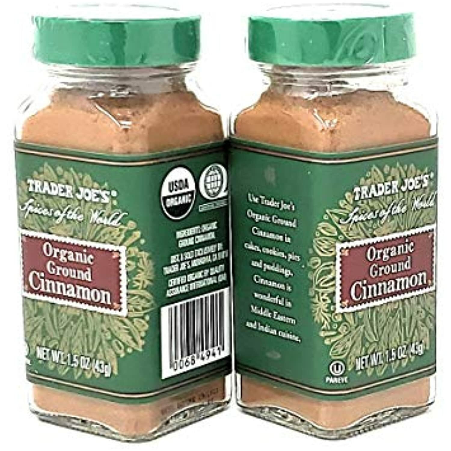 Trader Joe’s Ground Cinnamon 1.5 oz (Pack of 2)