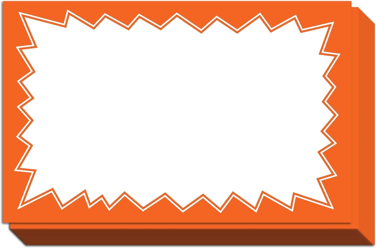 Sale Signs For Retail Stores 50pcs 3.5″ X 5.5″ | Green Starburst Paper Card Pric