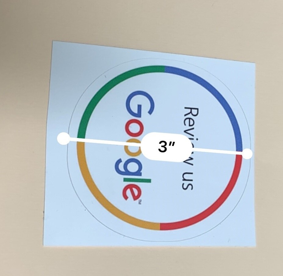For your Business Google round sticker