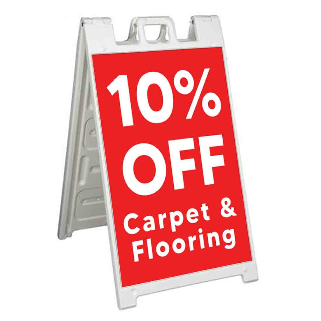10% Off Carpet & Flooring Signicade 24×36 A Frame Sidewalk Sign Double Sided