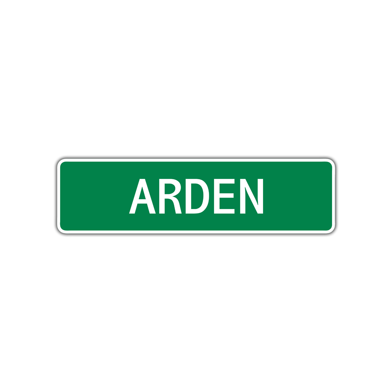 Arden Girls Name Letter Label Printed Wall Art Decor Novelty Aluminum Metal Sign