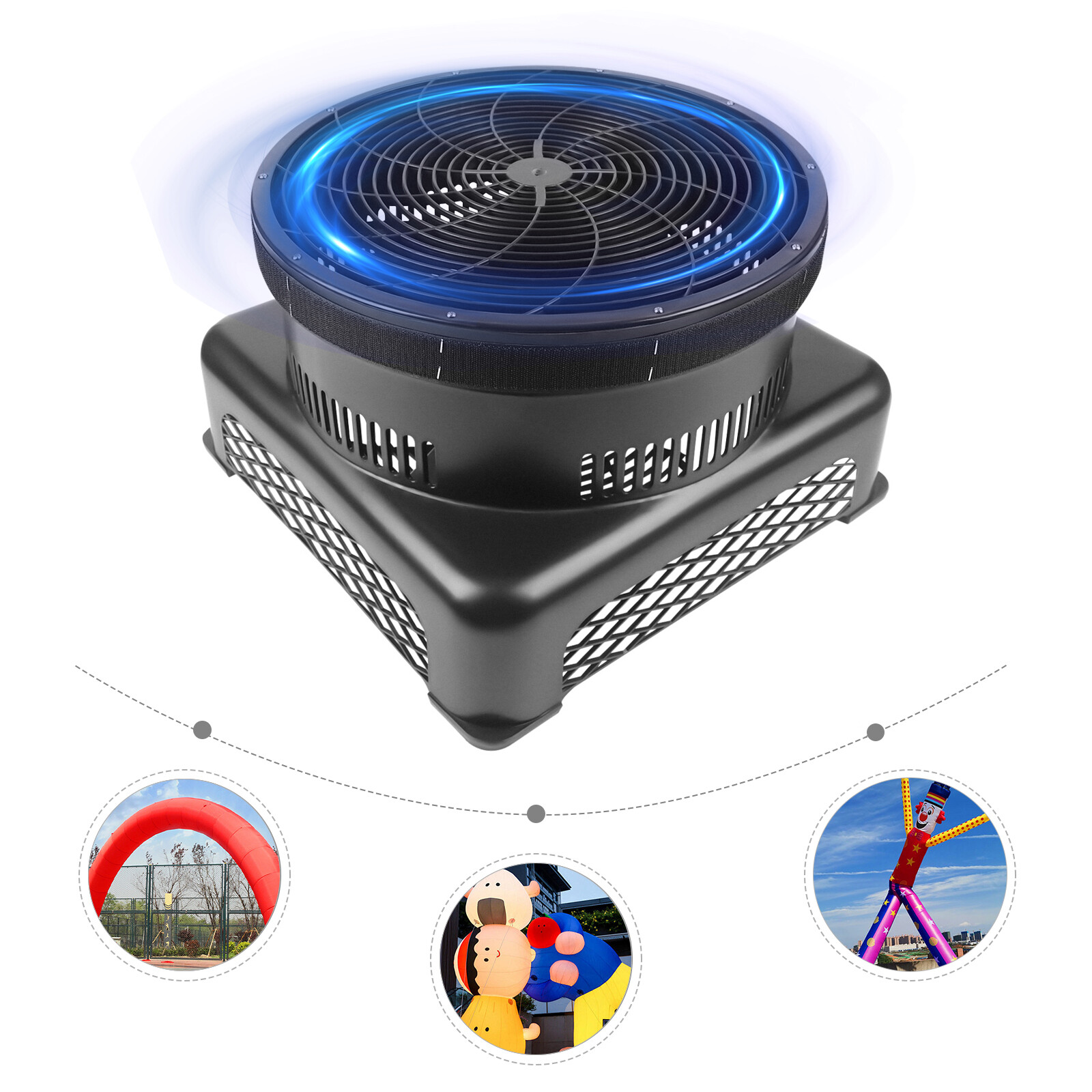 950W Electric Air Blower Fan For Inflatable Dancer Wind Wavy Tube Man Puppet