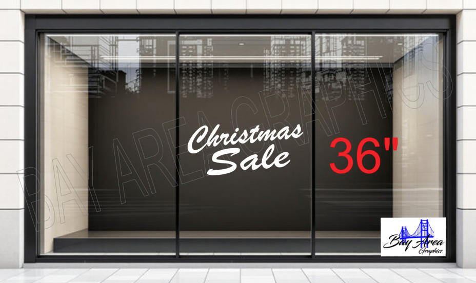 Christmas SALE Store Window Sign Vinyl Decal Oracal 651 Holiday Decoration 🎄.