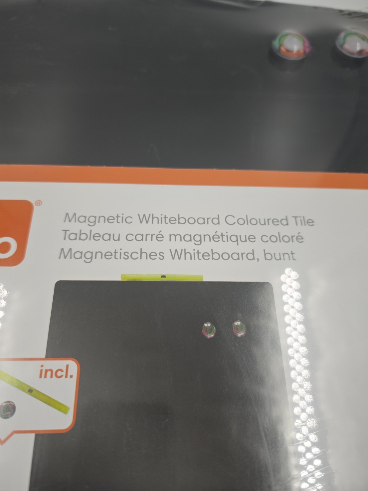 Nobo Magnetic Whiteboard Coloured Tile – Dry Wipe Board – New