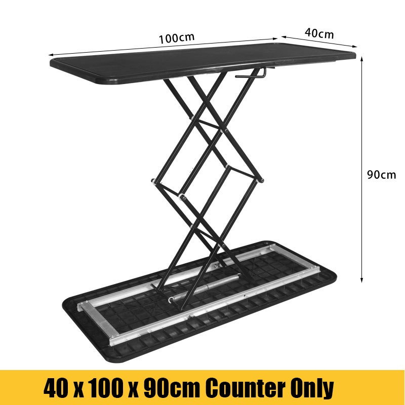 Advertising Booth Table Tension Fabric Folding Hydraulic Pop up Exhibition
