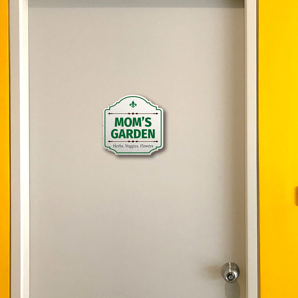 Heritage Plus Mom’s Garden Herbs, Veggies, Flower Wall or Door Sign