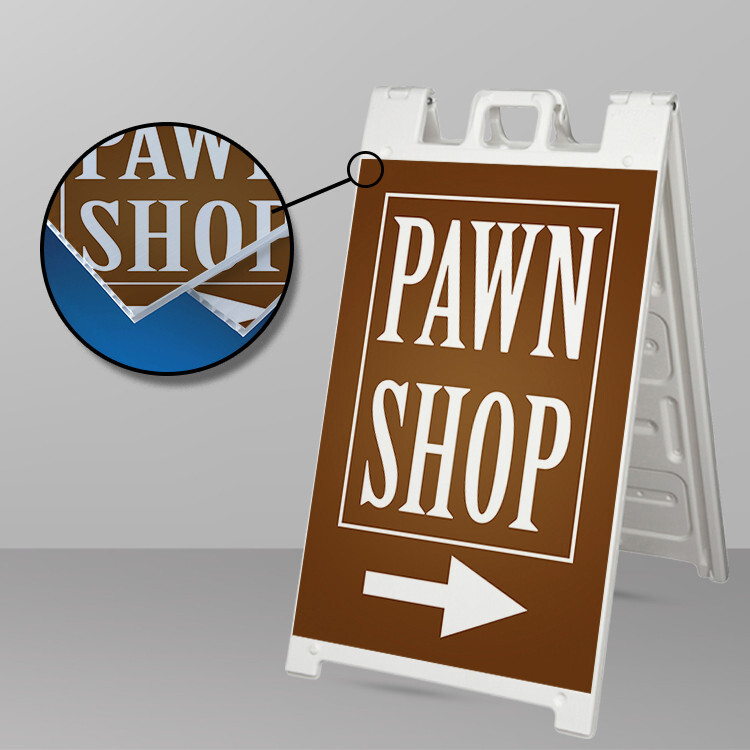 Pawn Shop Custom A Frame Signicade Sign, Sidewalk Sign, Sandwich Board