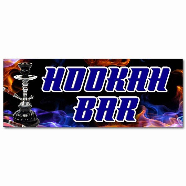 HOOKAH BAR DECAL sticker smoke flavored vapor bar club middle eastern