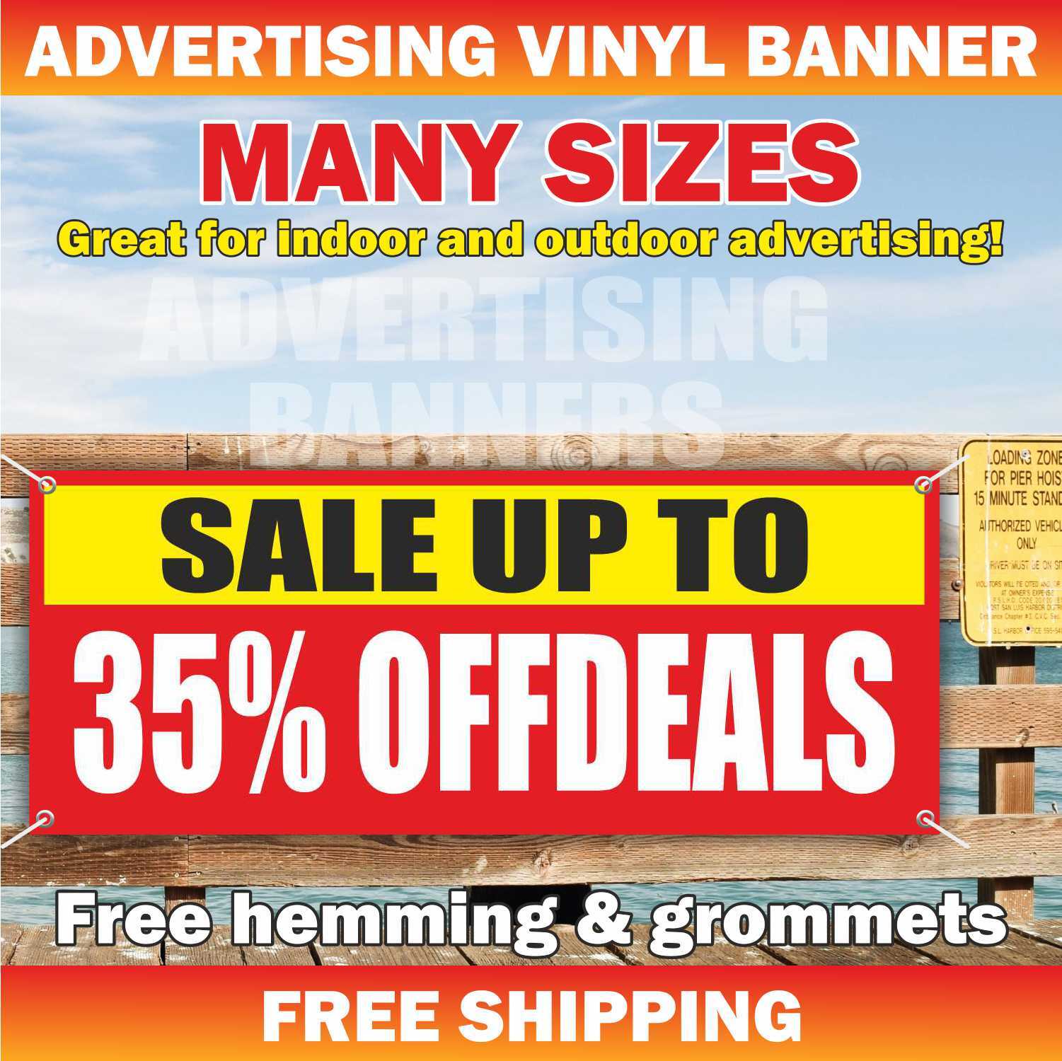 SALE UP TO 35% OFFDEALS Advertising Banner Vinyl Mesh Sign fix sale price shop