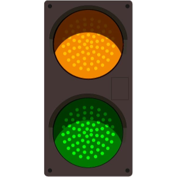 Signal-Tech 52231 TCILV-AG/120-277VAC Traffic Controller Vertical Amber-Green