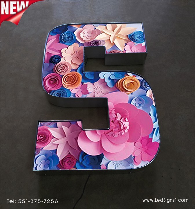 Custom made 3D Led Channel Letter Signs Storefront signage 20 Inches