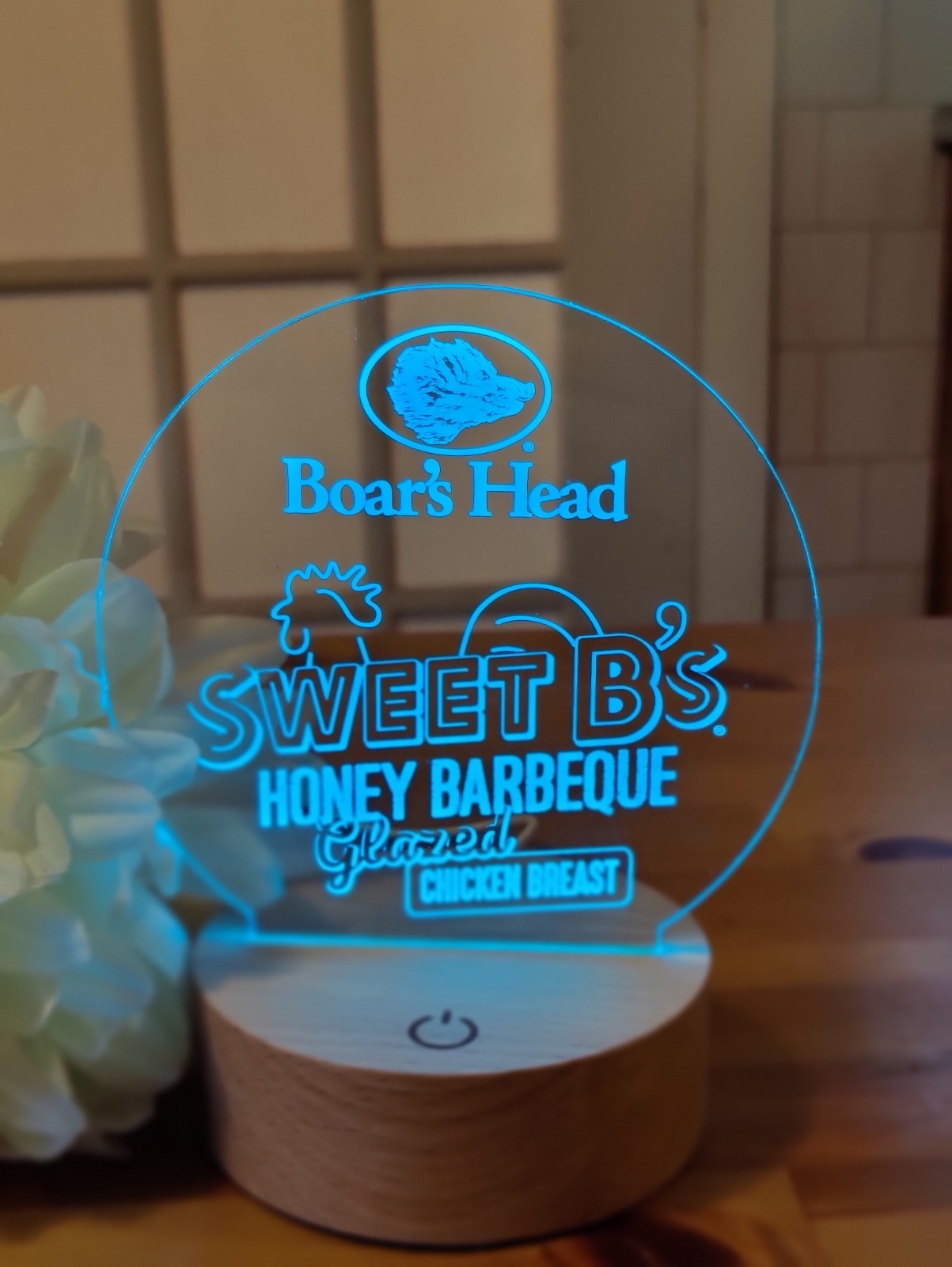 BOARS HEAD BRAND LED Light Up Sign For Counter. Sweet B’s BBQ Chicken. NEW!