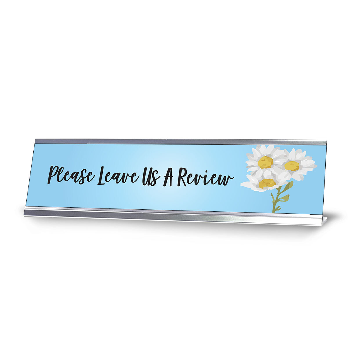 Please Leave Us A Review, Desk Sign or Front Desk Counter Sign (2 x 8″)