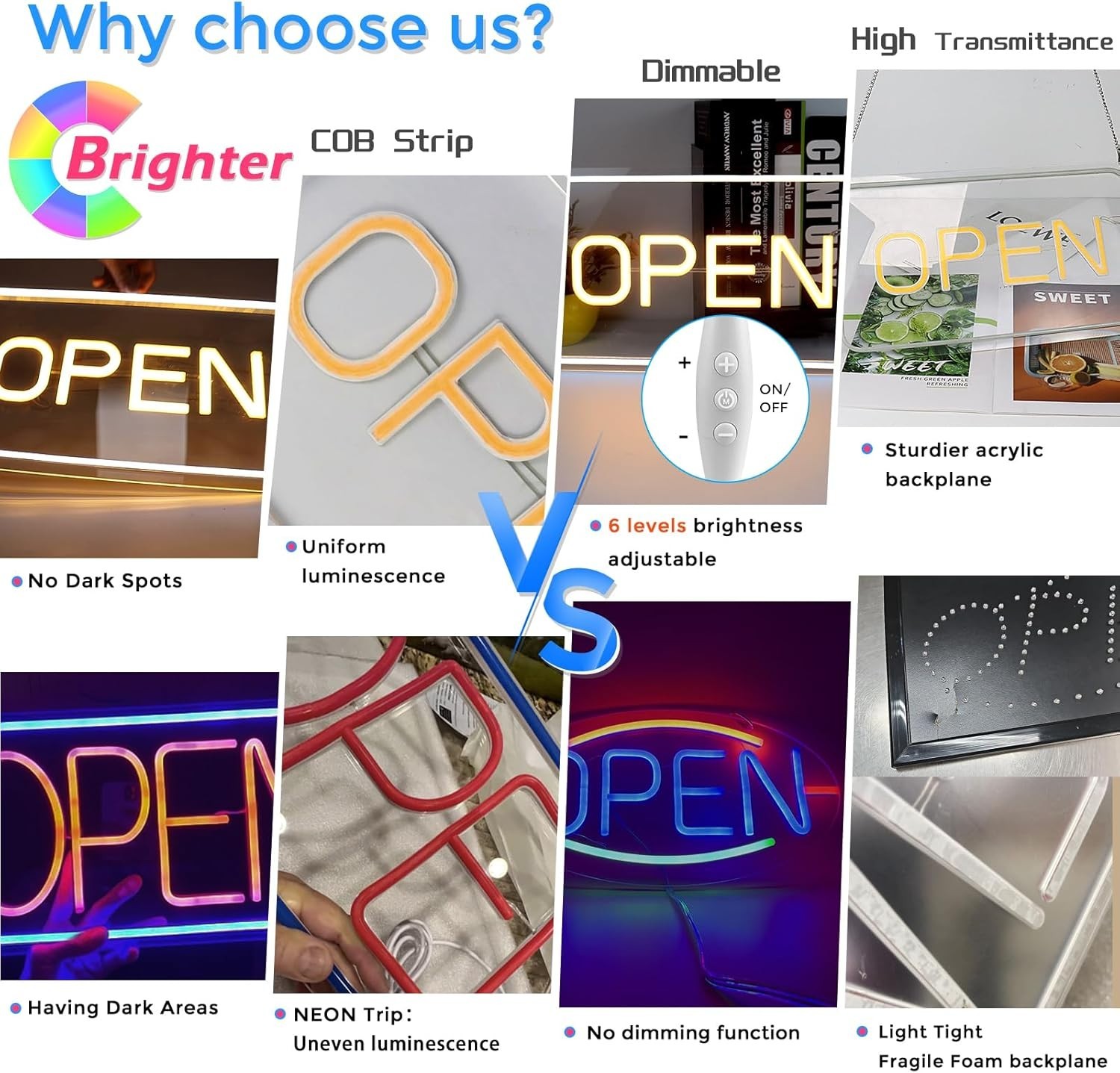 Bright Electric LED Open Sign 16 x 9 – Perfect for Bars, Stores & Coffee Shops