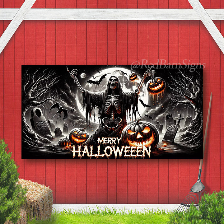 Halloween Outdoor Garage Door Banner Indoor Outdoor 5