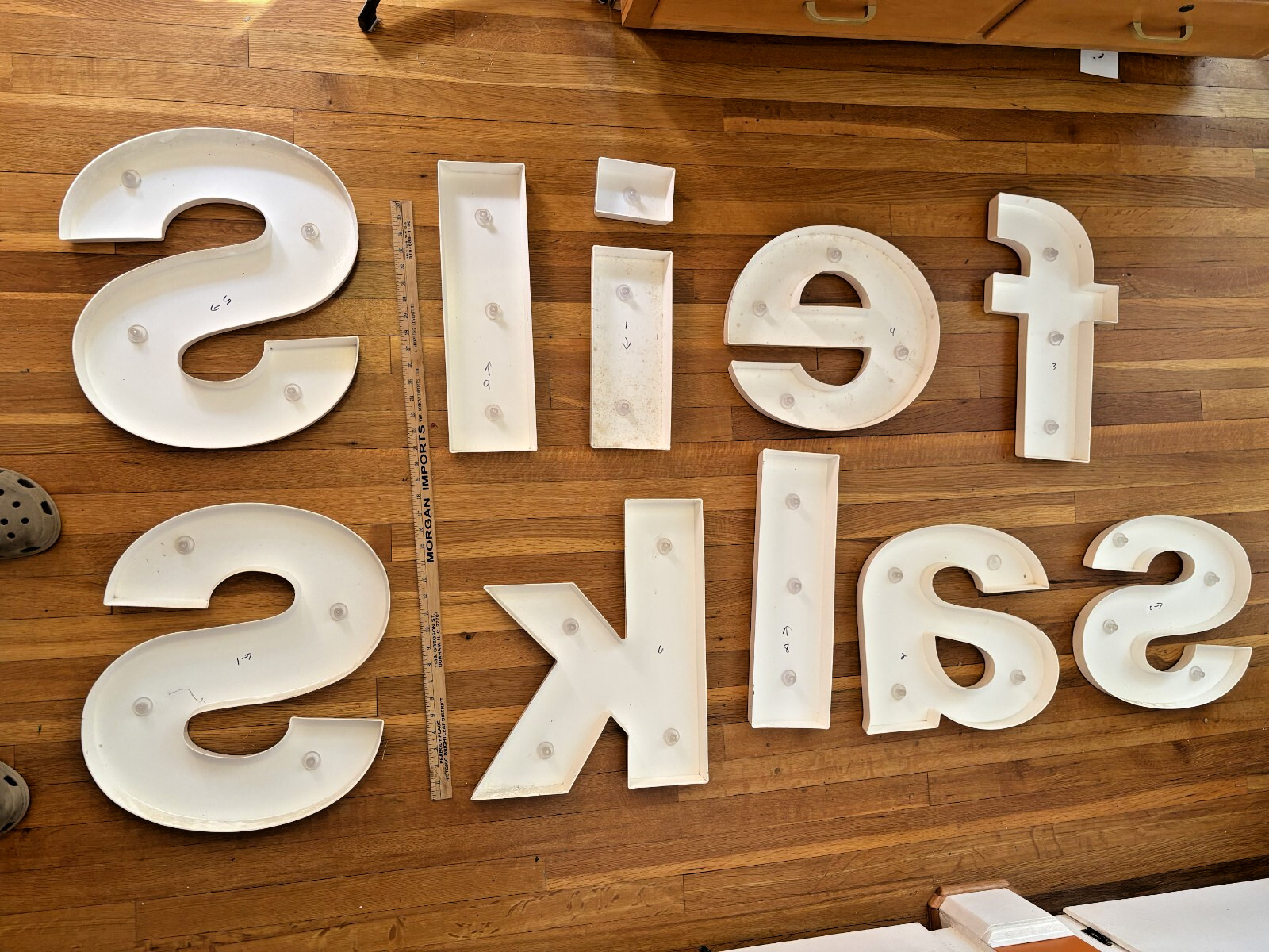Outdoor plastic sign LETTERS Store Front Commercial Quality SIGNAGE u pick 18″-
