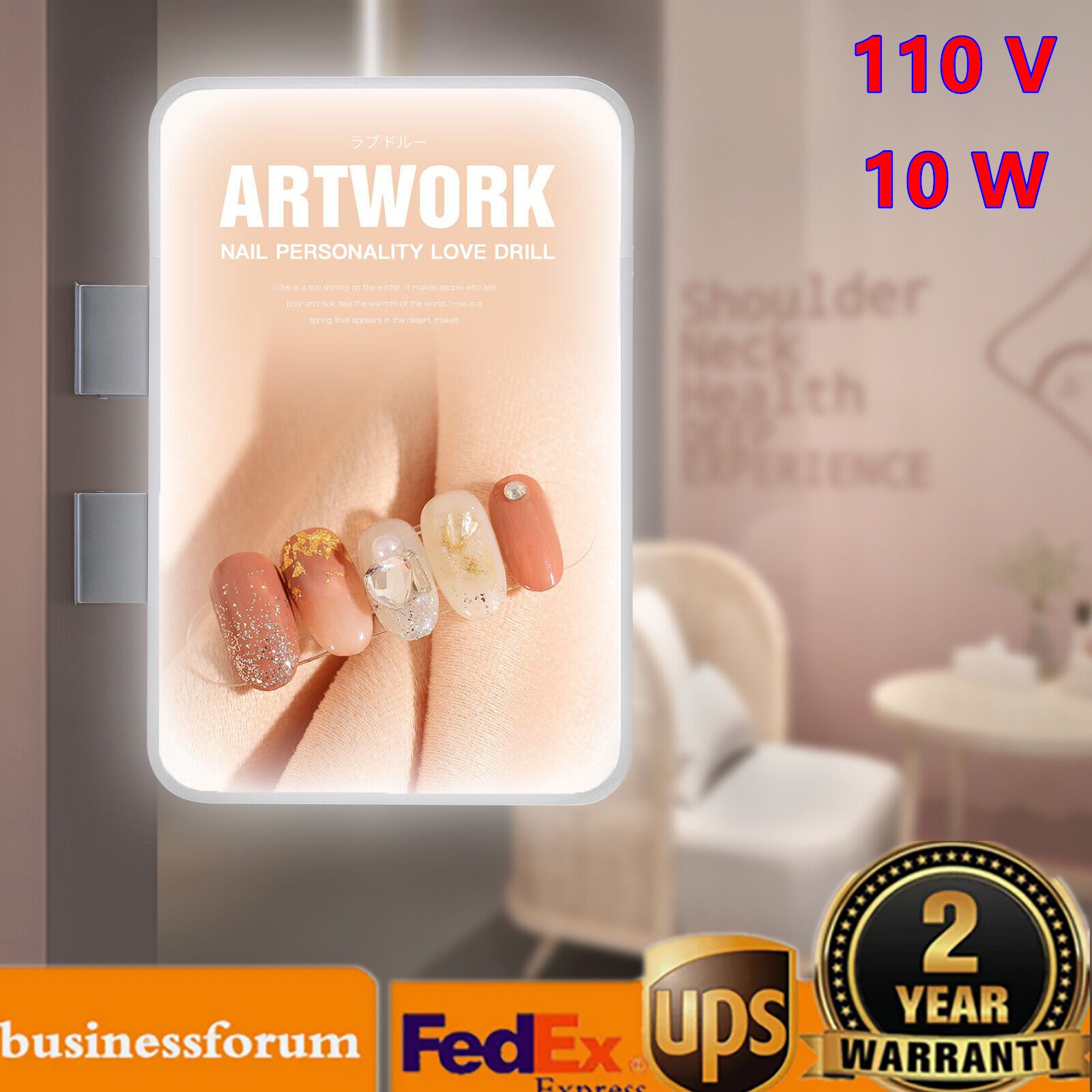 LED Rectangle Double-sided Advertising Light Box Illuminated Projecting Sign