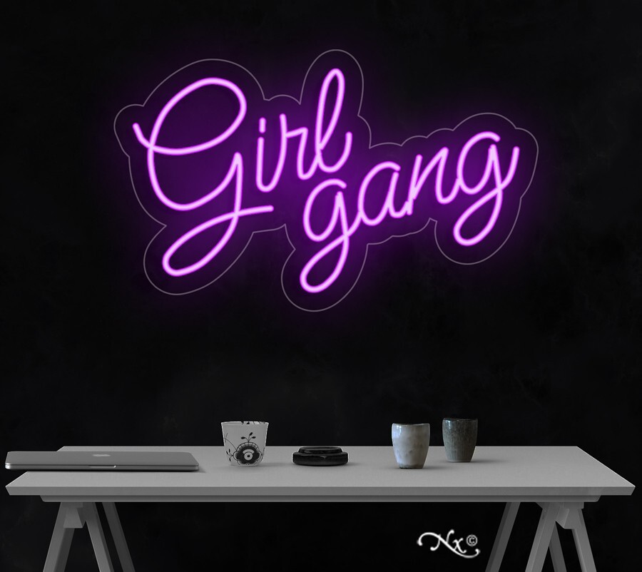 Girl gang LED Neon Sign 23″L x 15″H #LF181