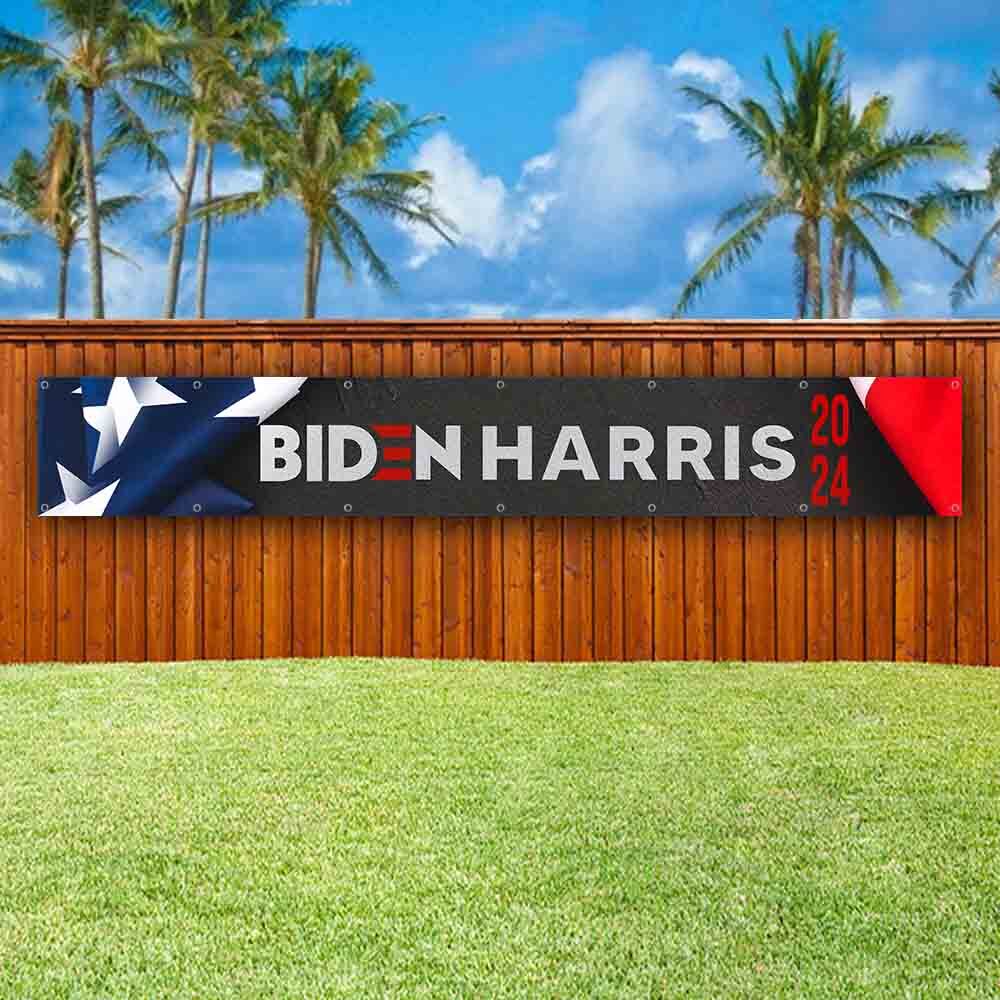 BIDEN HARRIS 2024 XXL Banner Advertising Vinyl Flag Sign Many Sizes LARGE