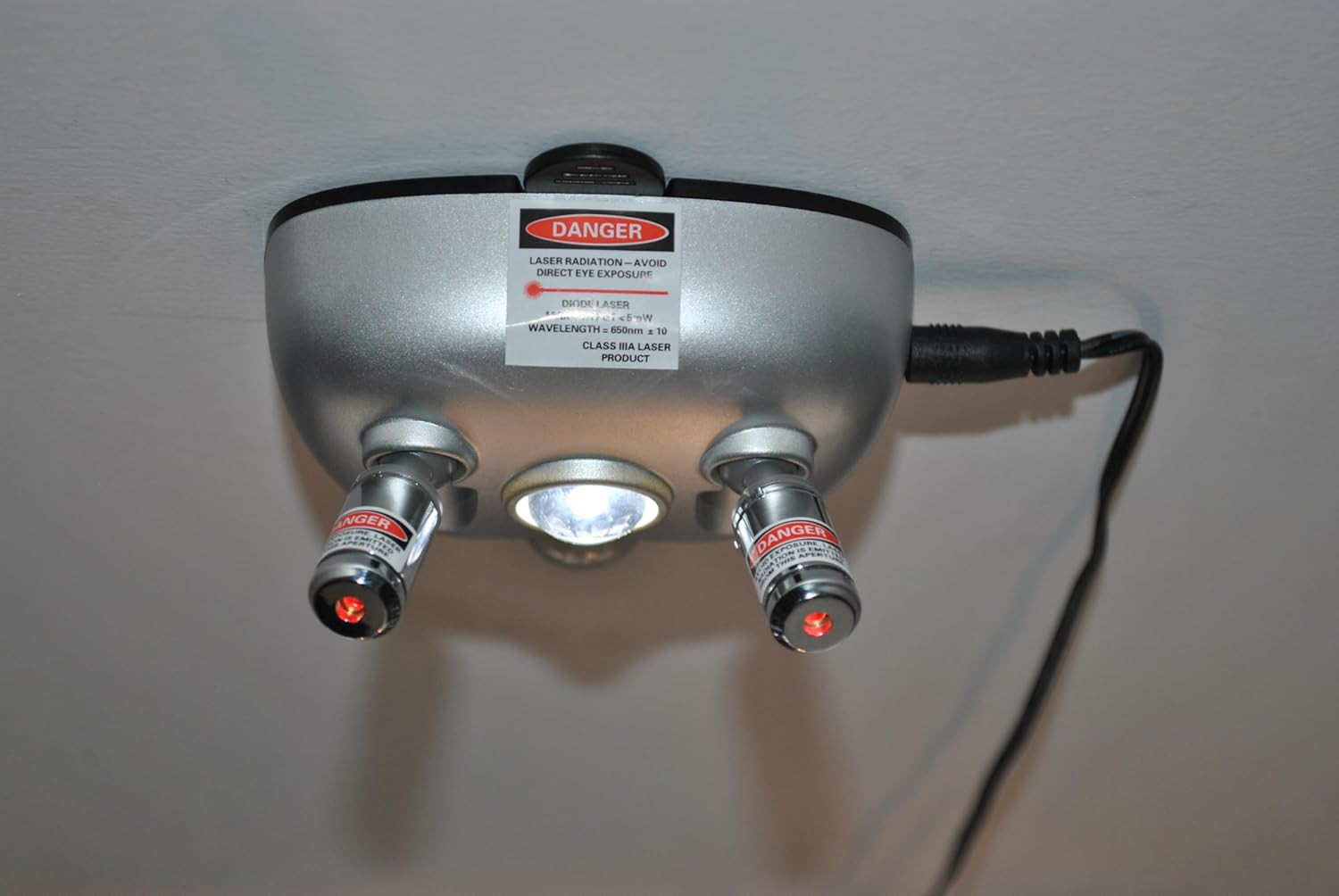 37314 Park Right Dual Laser Parking Guide with Motion Sensor LED Light, Silver