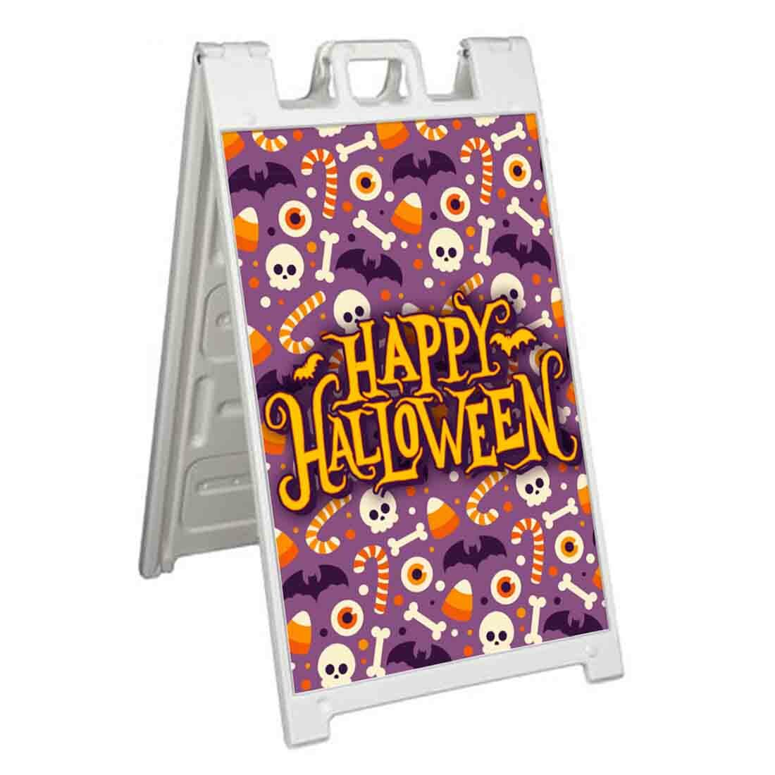HAPPY HALLOWEEN Signicade 24×36 Aframe Sidewalk Sign Banner Decal HOLIDAY