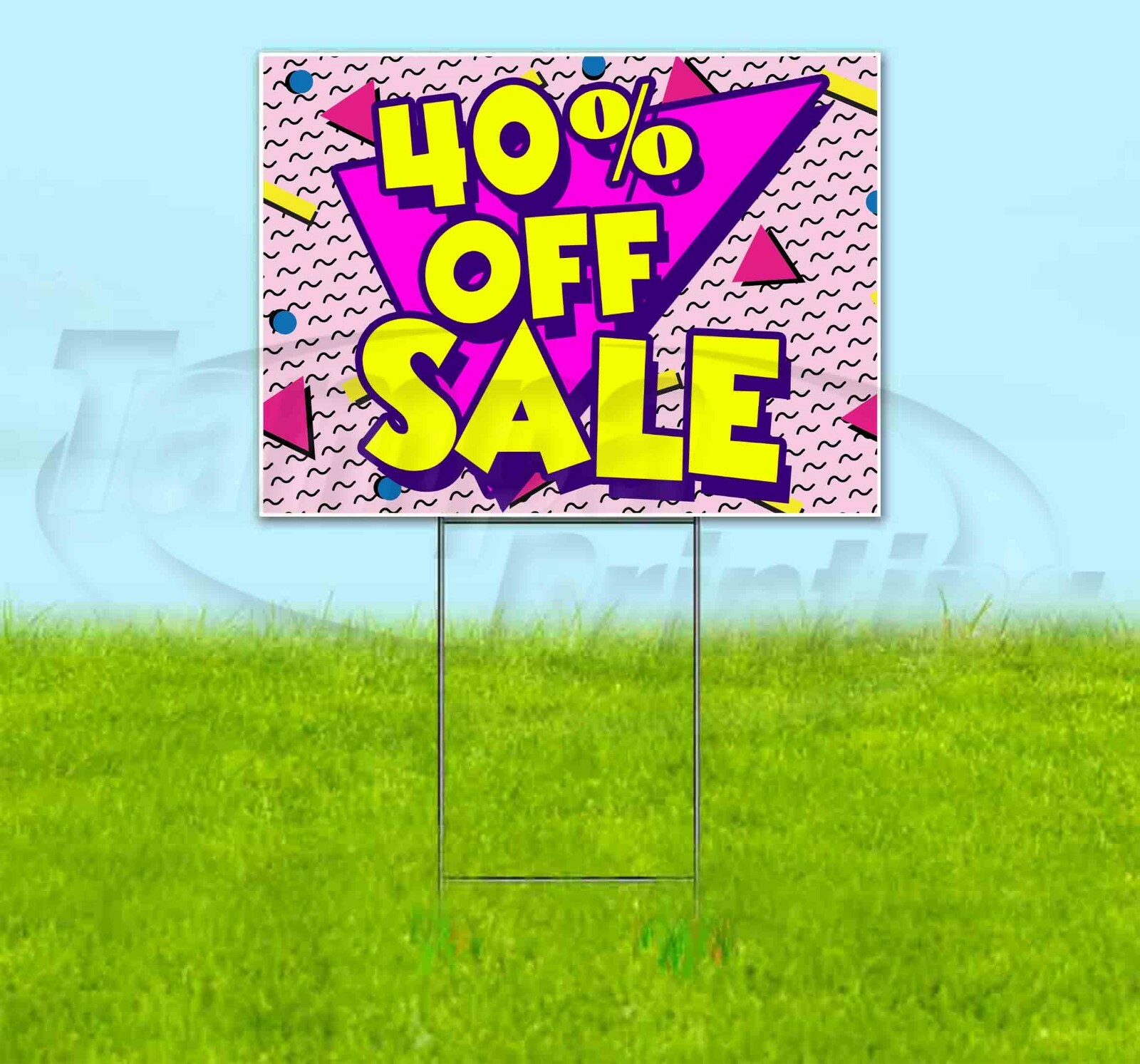 40% OFF SALE 18×24 Yard Sign Corrugated Plastic Bandit Lawn Business USA