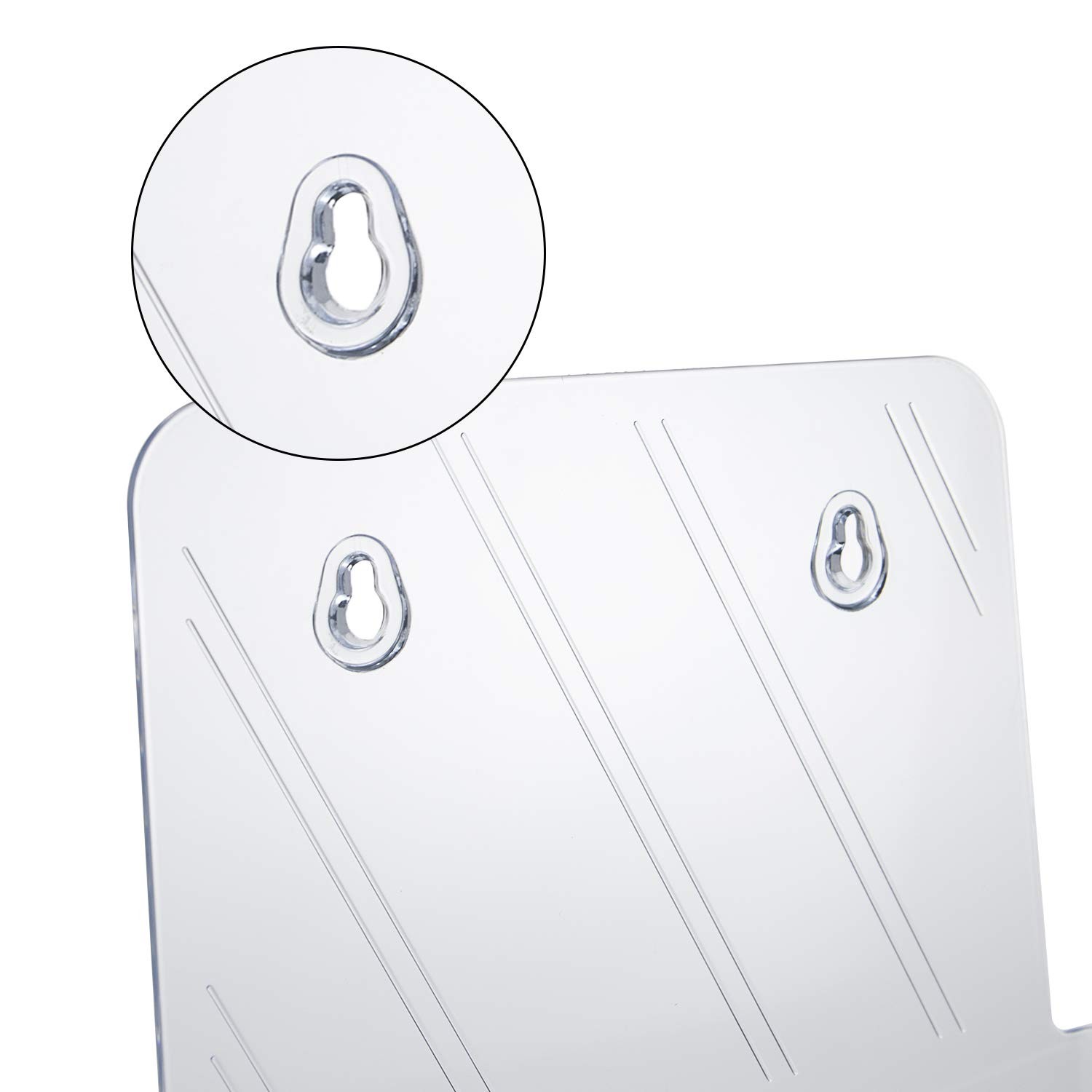 Yarlung 2 Pack Acrylic Brochure Holder, 8.5 x 11 Inches 9 x 11 inches, Clear