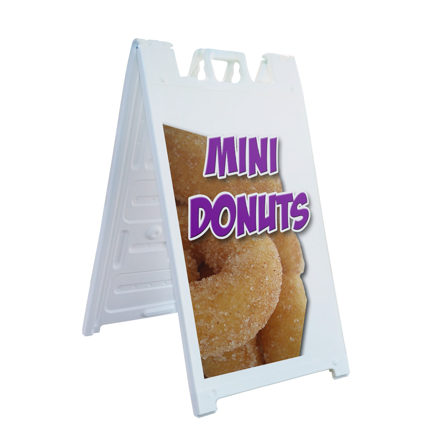 A-frame Sidewalk Mini Donuts 24″ x 36″ Double Sided A-Frame Sidewalk Sign
